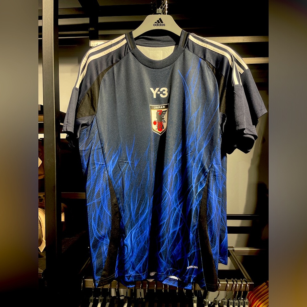 NEW Y-3 Adidas Japan 2024 Authentic Home Soccer Jersey FAN version Moto sweat